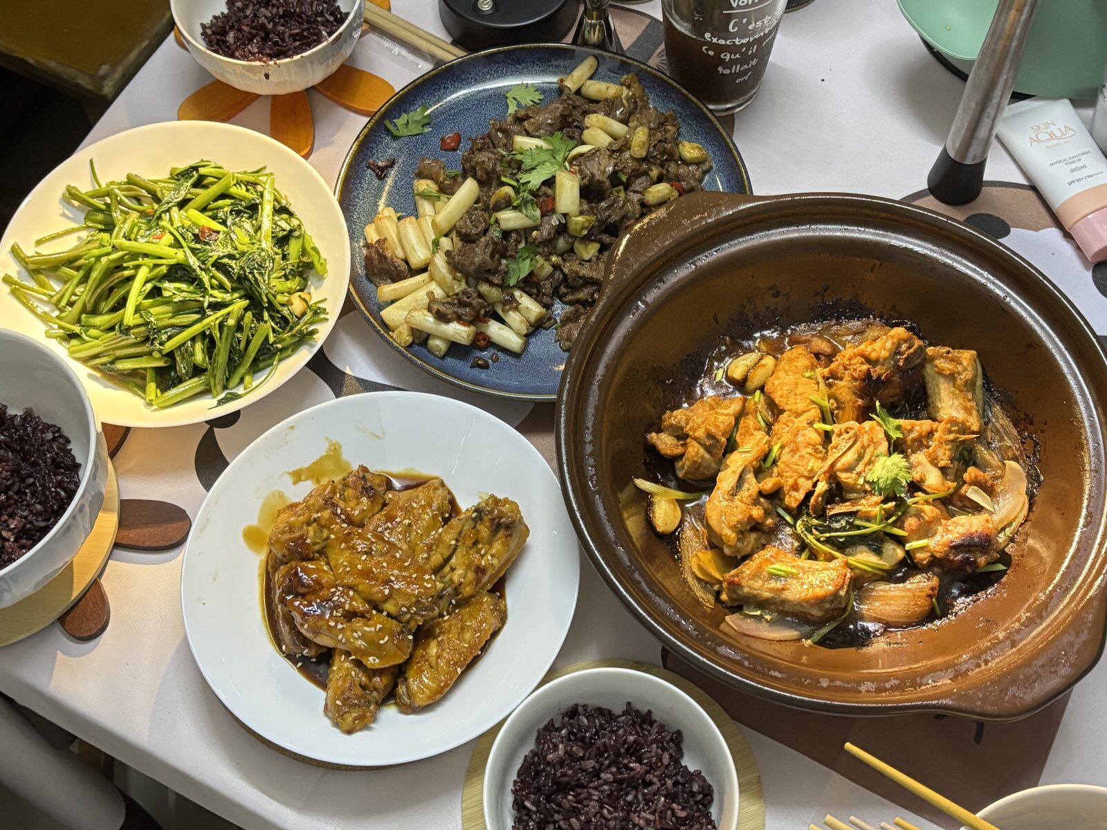 砂锅鱼与可乐鸡翅