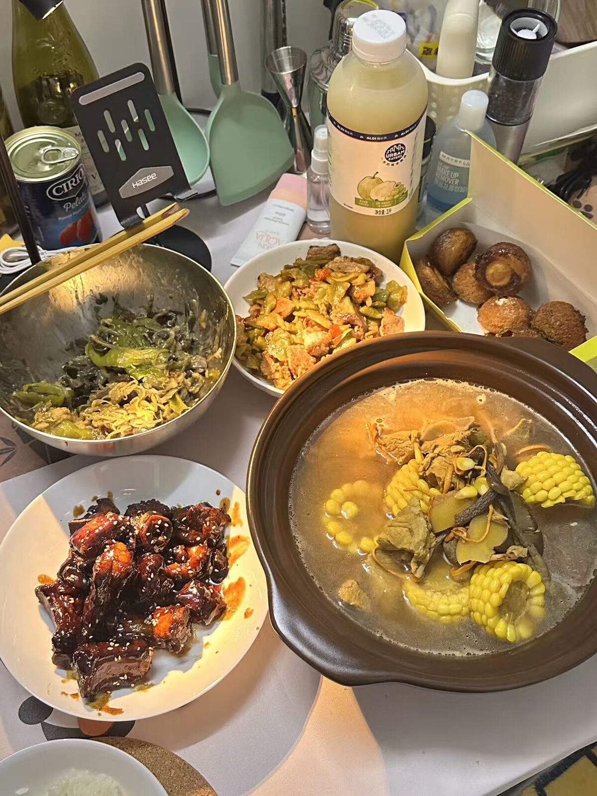 炖菜特写