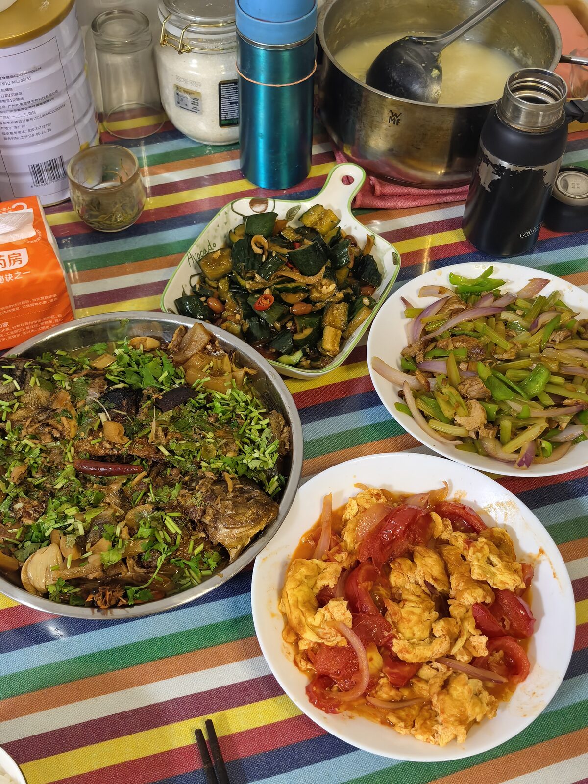 口蘑虾仁与山药炒牛肉